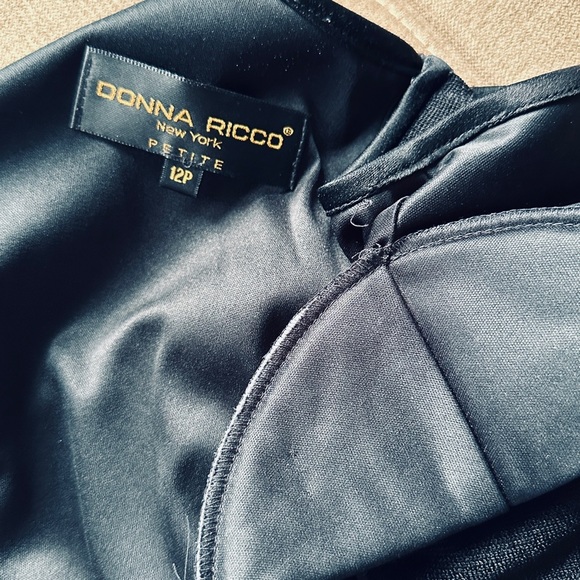 Donna Ricco Black Mini Dress - Picture 5 of 8